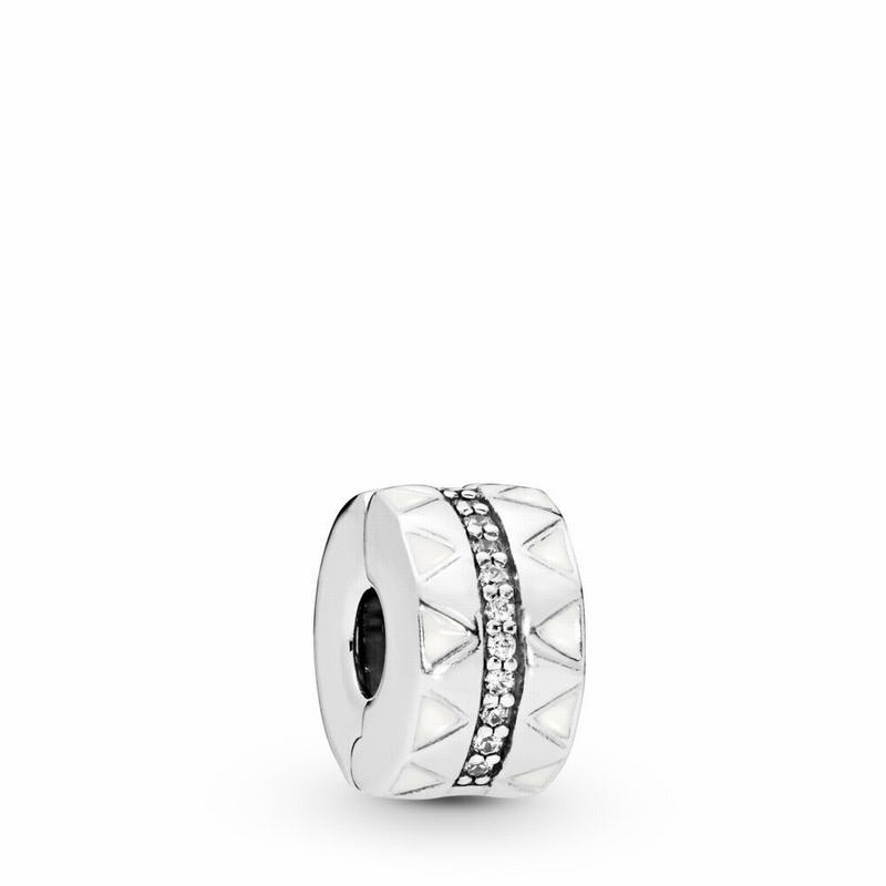 Pandora Sparkling Jagged Lines Clip Charm NZ Sale, Sterling Silver (567934-DVE)